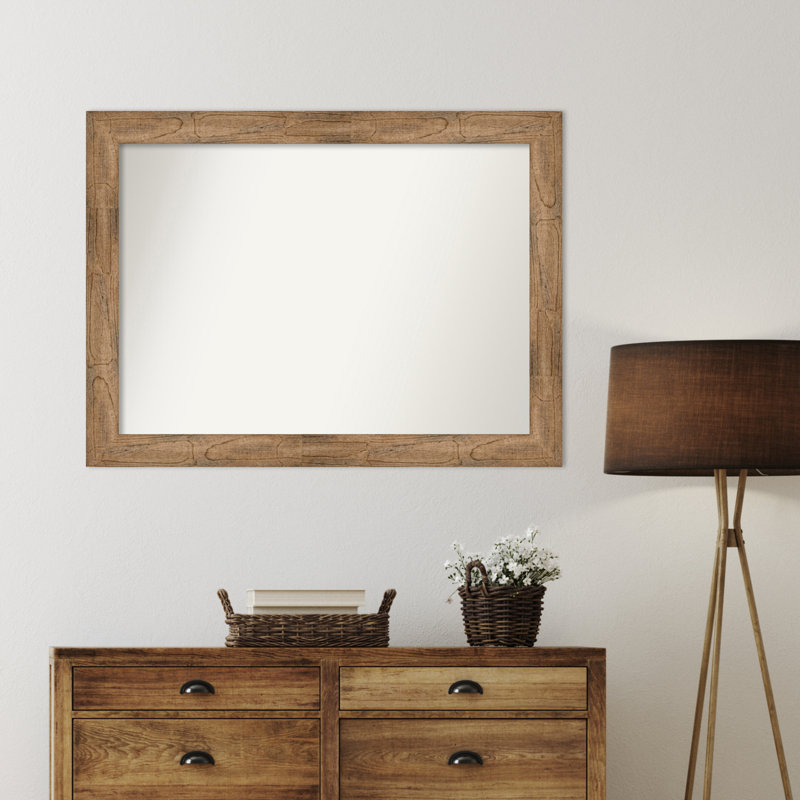 Timmy Solid Wood Wall Mirror, Rectangle, 32.5" x 43.5"