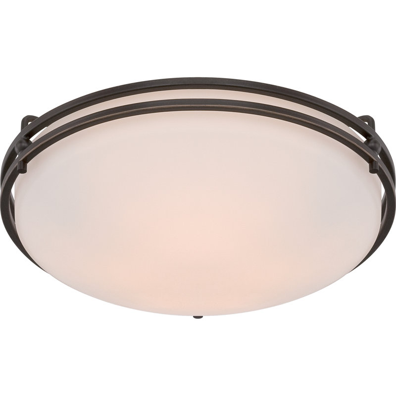 Plafonnier encastré 2 lumières Saurav, 6,5 po, Bronze palladien