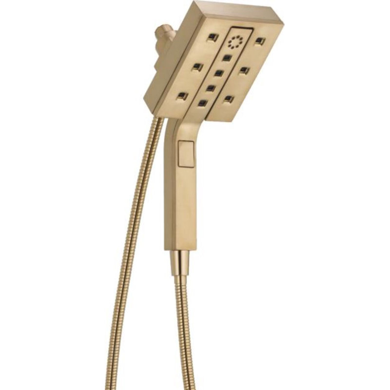 Pomme de douche double 2,5 GPM avec technologie H2Okinetic, Bronze champagne