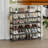 Modular DIY Stackable Metal Shoe Rack Customizable Entryway & Closet Storage Organizer