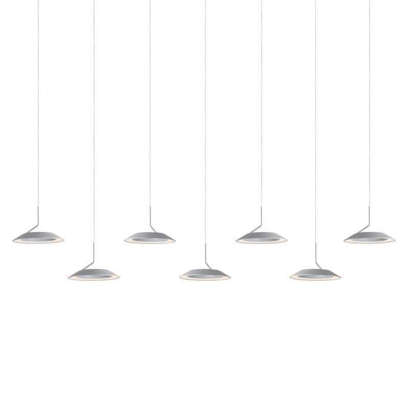 Royyo 7 - Light LED Pendant, Silver