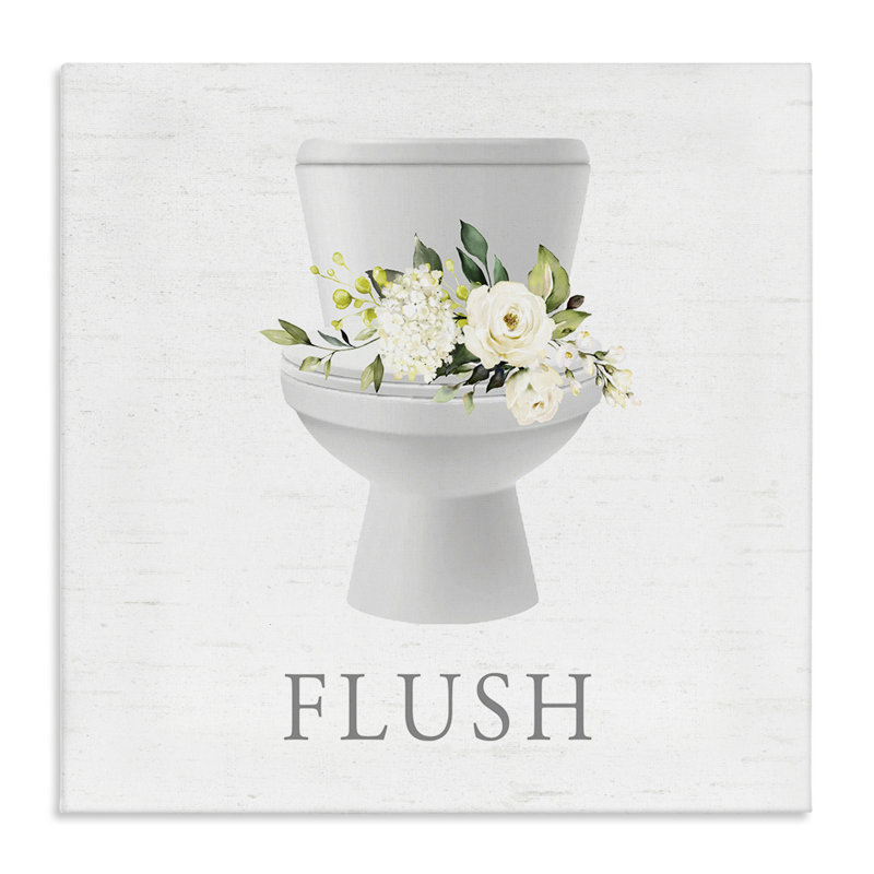 Art mural sur toile Flush Floral, H 17 po x l 17 po