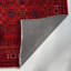 Chenille en coton rouge bordeaux kilim à base antidérapante kilim-1049874567