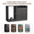 53" Coffee Bar Cabinet with Fridge Space – Fluted Buffet Sideboard with Wine Rack & Storage, Modern Mini Fridge Cabinet for Kitchen, Dining Room, Living Room