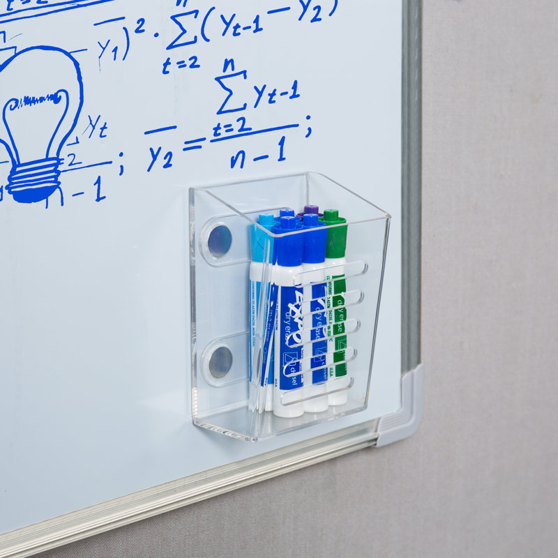 Acrylic Plastic Magnetic Office Supplies Pen Holder