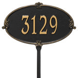 Monte Carlo Personalized Standard 1-Line Lawn Address Sign