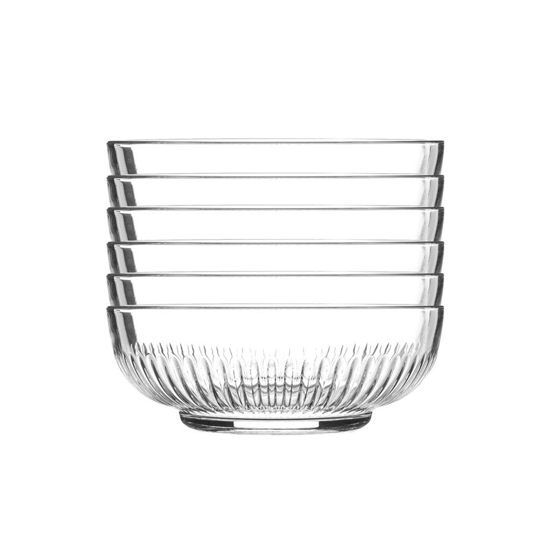 Argon Tableware - Campana Glass Serving Bowls - 17cm - Clear