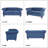 Johnette 62'' Velvet Rolled Arms Chesterfield Sofa-502464680