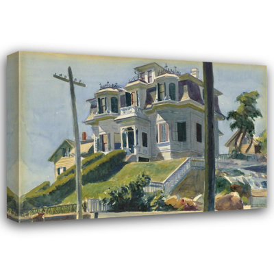"Haskell's House" by  Edward Hopper - Gallery Wrap Canvas Wall Art