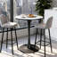 Round Marble Top Metal Base Dining Table