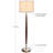 Lucas 61 in. Mid-Century Modern LED Energy Efficient Floor Lamp