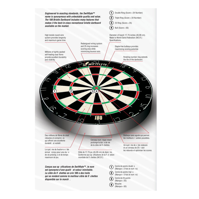 Swiftflyte Bristle Dartboard