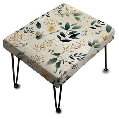 Minimalist Botanicals III - Repose-pieds rectangulaire botanique