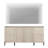 61" Minimalist 4-Door Sideboard With Rectangular Geometric Design And Double Chopstick Leg Base-1848085487