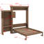 Grand lit escamotable avec plusieurs tablettes de rangement-1801604395