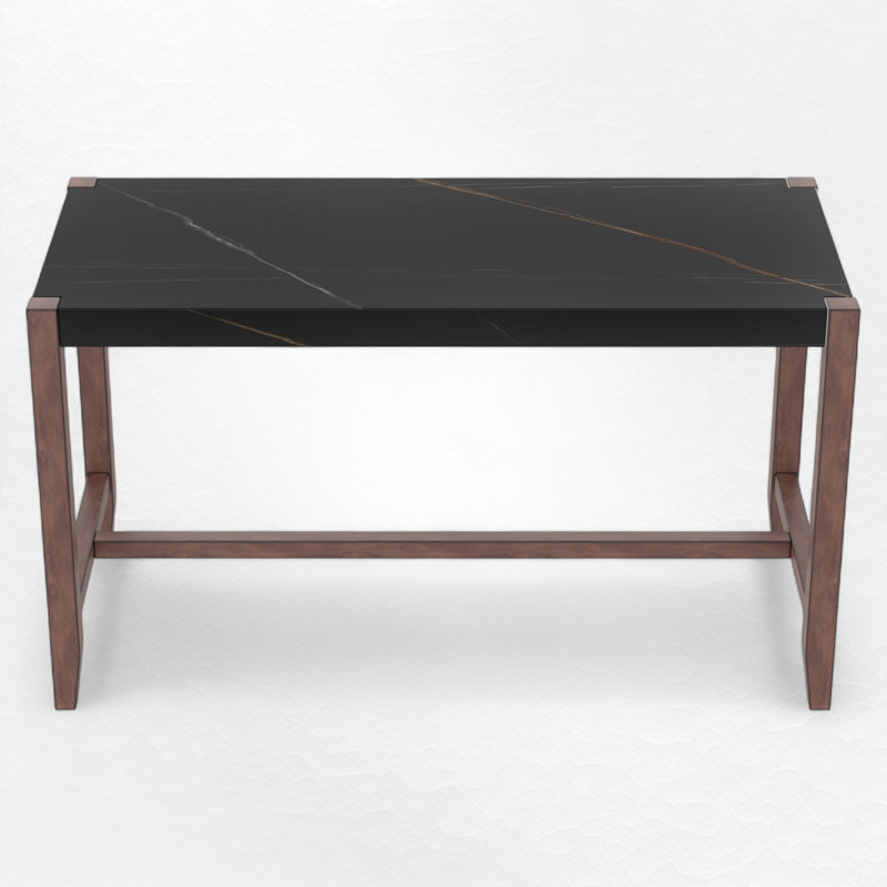 Table de salle à manger à hauteur de comptoir, Noir / brun