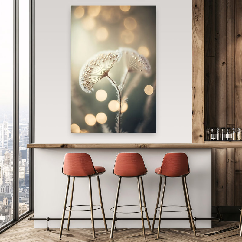 «Ethereal Dreams Abstract Vintage Flower Landscape», reproduction d'art mural, H 60 po x l 40 po
