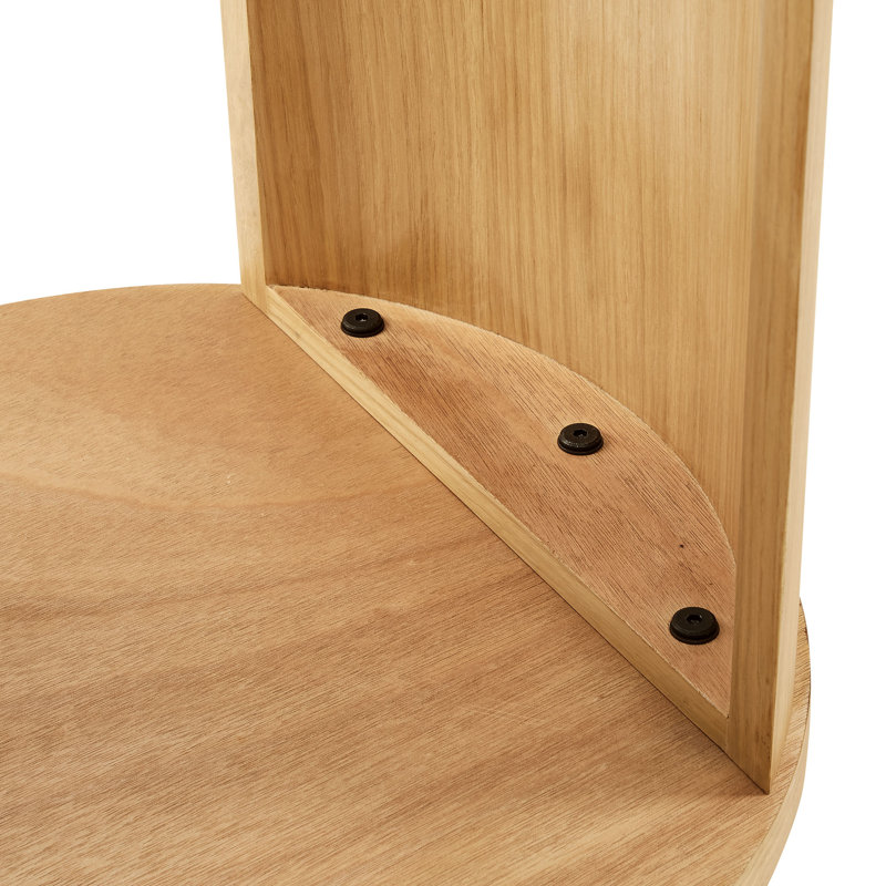 Table de bout ronde en bois Aspect
