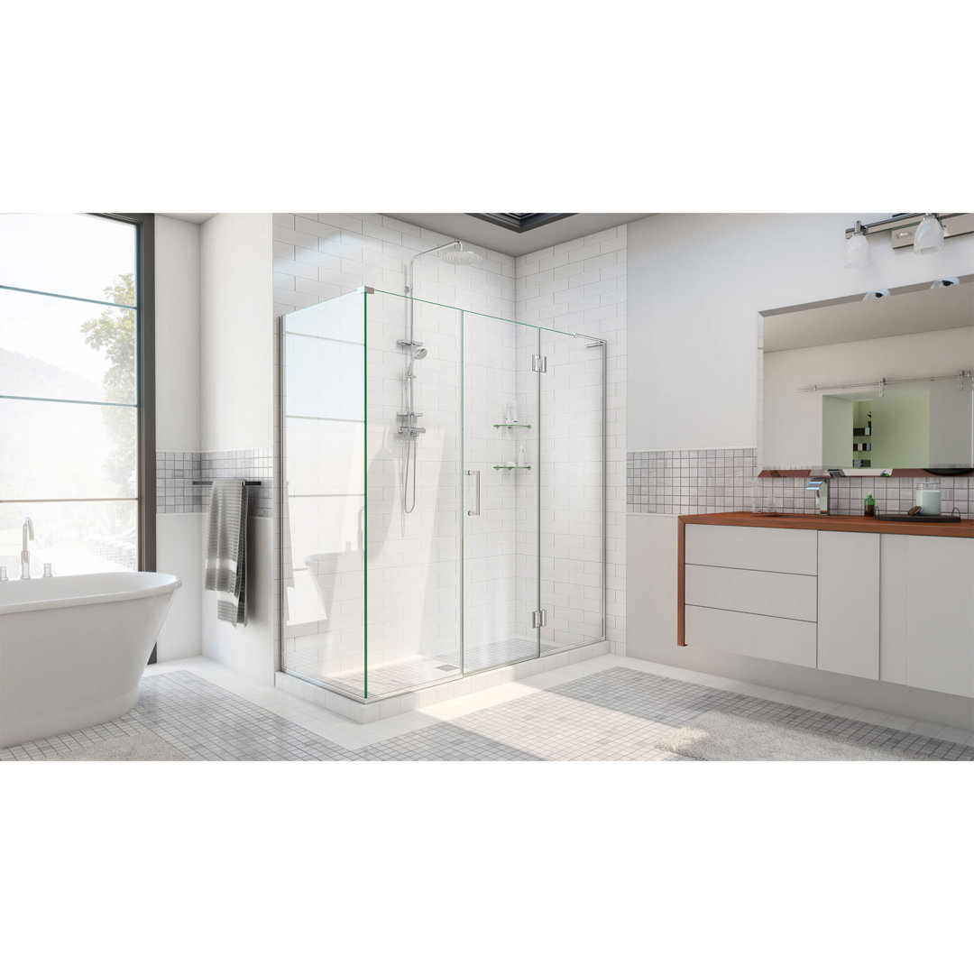Unidoor-X 70" x 72" Rectangle Hinged Shower Enclosure DreamLine