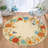 Floarl Machine Washable Rug with Rubber Backing for Living Room Modern Non-Slip Dining Room Rug Easy-Cleaning Floor Carpet for Bedroom Dorm Playroom-621046044