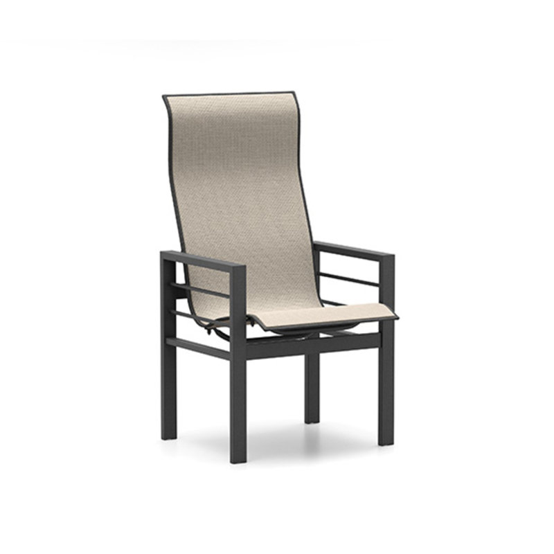 Sutton High Back Dining Chair, Carbon, Glacier