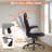Ergonomic Executive Office Chair, Adjustable Height & Flip-up Armrests-1626330171