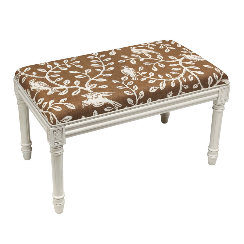 Banc en bois Birds and Vines, Caramel