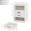 Table de chevet avec station de charge et bandes lumineuses à DEL Ifsa, table de bout avec ports USB et prises USB-516127324