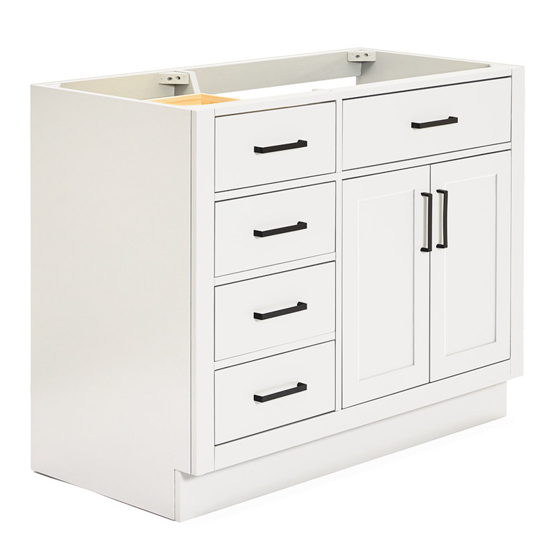 42" Single Bathroom Vanity Base only, White