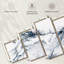 Gris et blanc abstrait 5 pièces-2125909005