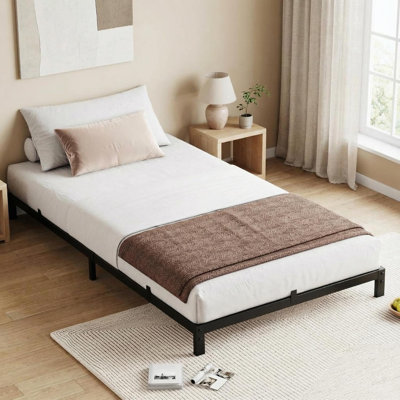 6" Heavy Duty Bed Frame: Under-Bed Storage, Easy Assembly & No Box Spring