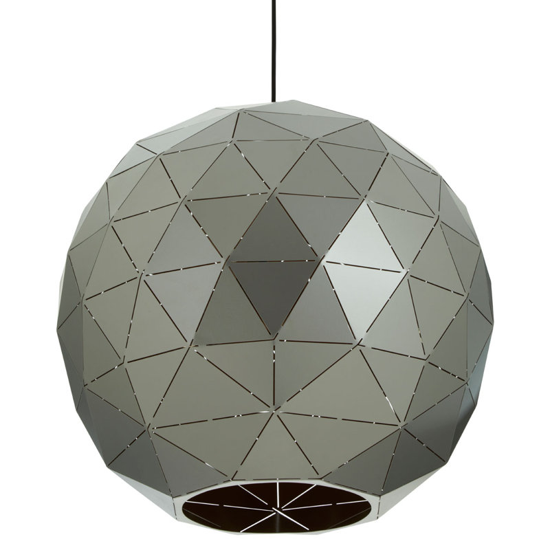 Cosima 3 - Light Geometric Pendant, Black, Silver/Gold