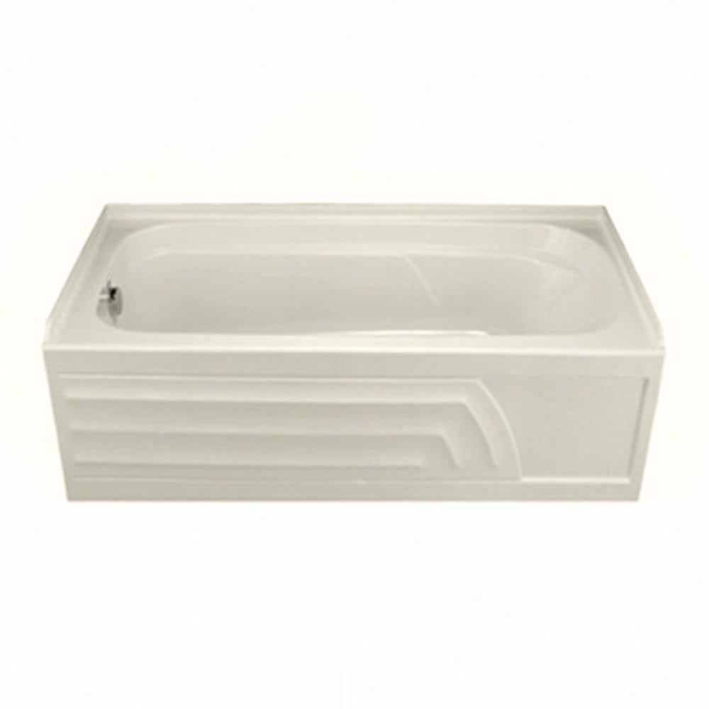 Colony 60" Alcove Soaking Bathtub, Linen, Right