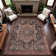 Premium Machine Washable Larock AMF1240 Medallion Rug