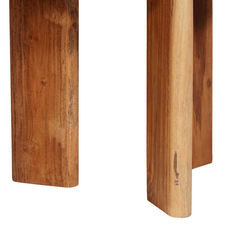 Solid Wood Coffee Table, Dark Brown