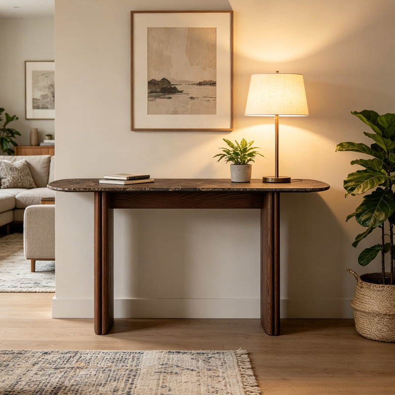 Console moderne minimaliste, 33.5" H x 47.2" W x 13.8" D