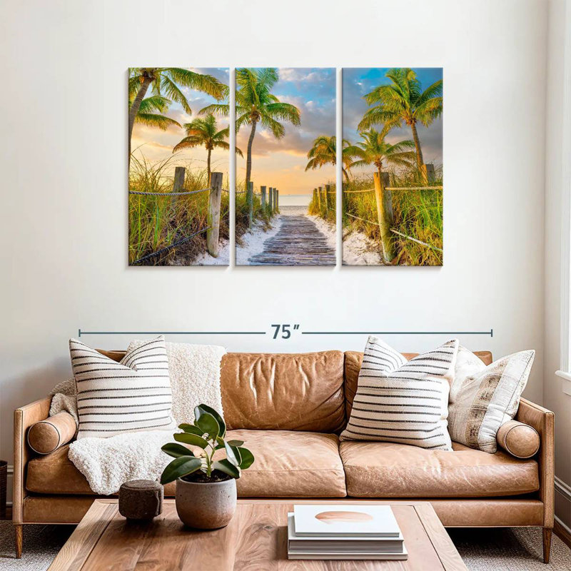 Sebbie Tropical Beach Sunrise Key West FL, 36" H x 57" W