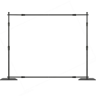 10Ft X 10Ft Pipe And Drape Kit, Heavy Duty Backdrop Stand With Carbon Steel Base, Adjustable Backdrop Support With 6 Clamps And A Carry Bag For Wedding, Party, Event, Photography, And Exhibition