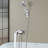 Lift-Up Diverter Bathtub Faucet With 6 Settings Handheld Shower In Chrome-121108156