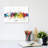 Glasgow Scotland Skyline Splash by Michael Tompsett - Wrapped Canvas Print-1208068940