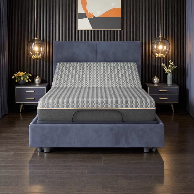 Grand matelas hybride Copper Lux 12 po avec mousse à mémoire de forme infusée de cuivre et système de ressorts, Grand lit