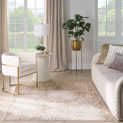 Tapis d'intérieur moderne argent Mercer41 Danijah