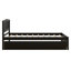 Lit simple avec lit gigogne en bois-330577362