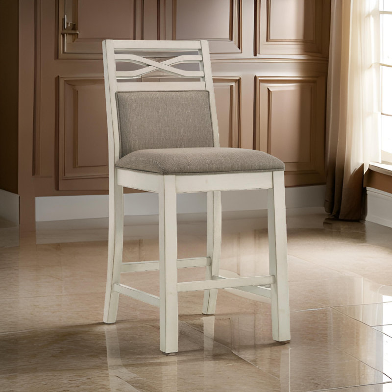 Fet Solid Wood Counter Stool