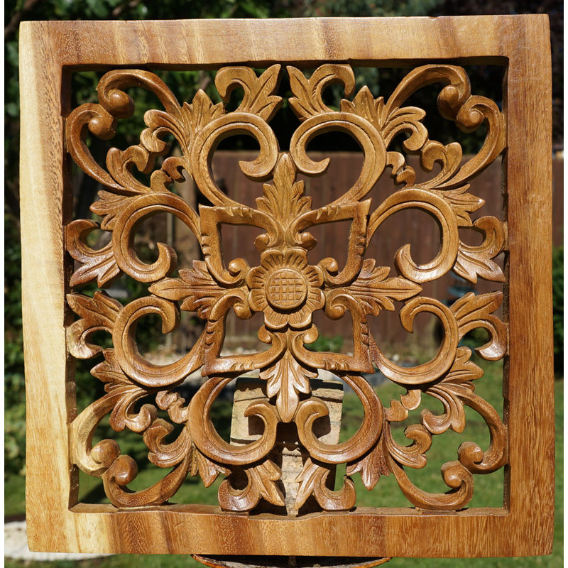 Handmade Wall Decor on Solid Wood