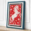 Rearing Horse Art Deco 1 Piece Wrapped Canvas Wall Art-843067201-843067208
