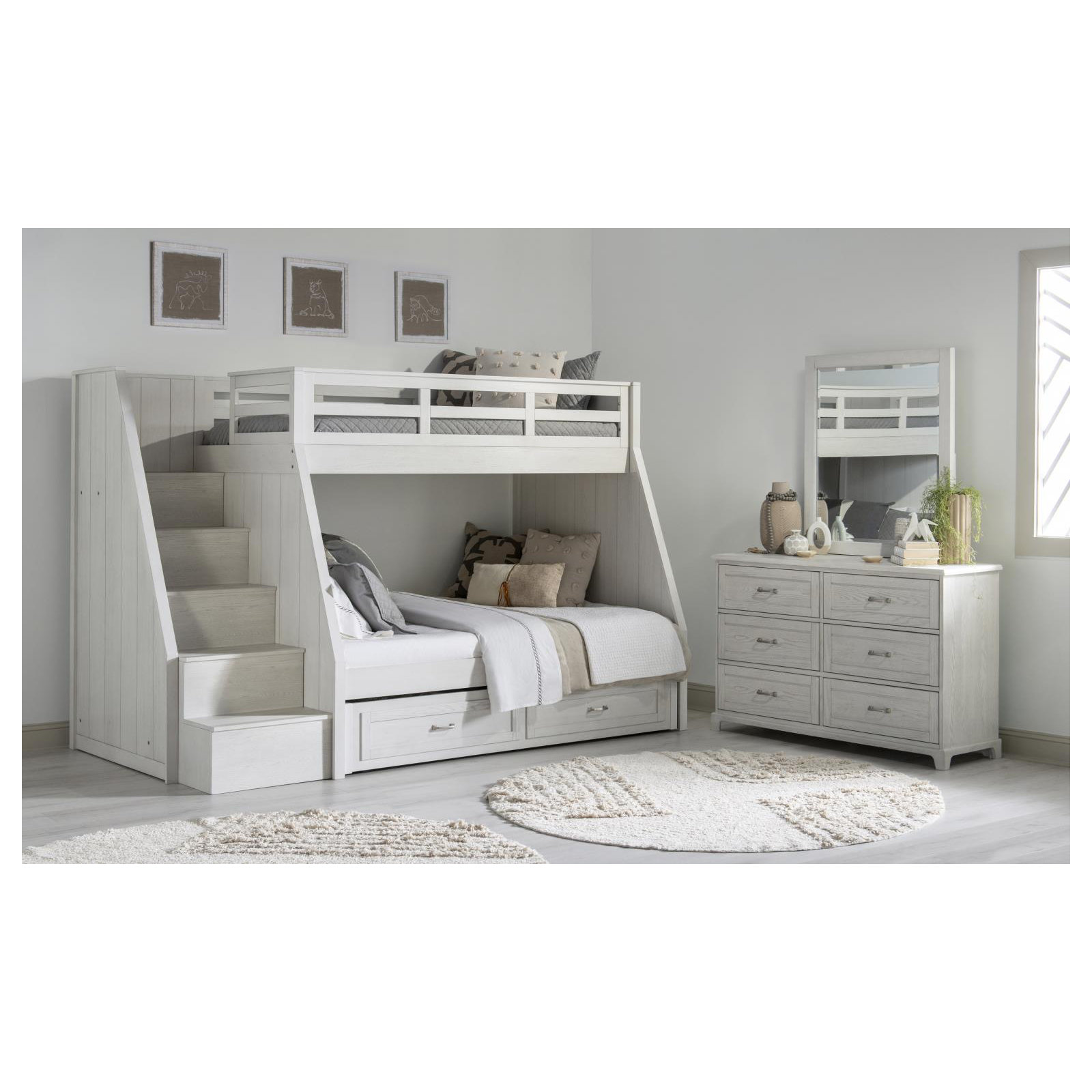 Ashton Kids Twin Over Full Bunk Bed