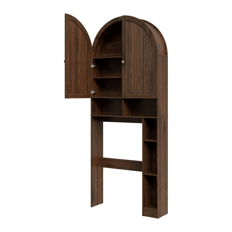 Over The Toilet Storage Cabinet For Bathroom, Walnut