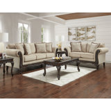 Halima Carved Wood Frame 5-piece Living Room Set