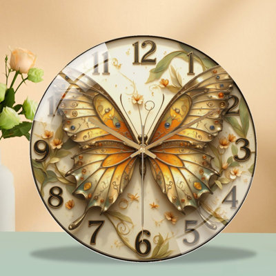 Horloge murale Butterfly Art